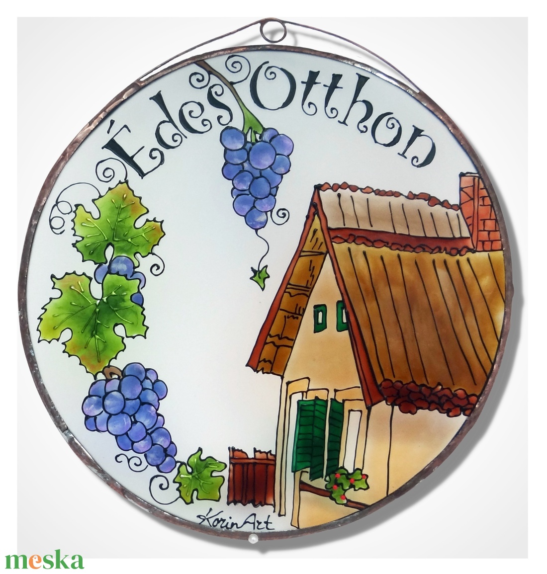 Édes otthon borkedvelőknek - Üvegkép - otthon & életmód - dekoráció - kép & falikép - üvegkép - Meska.hu