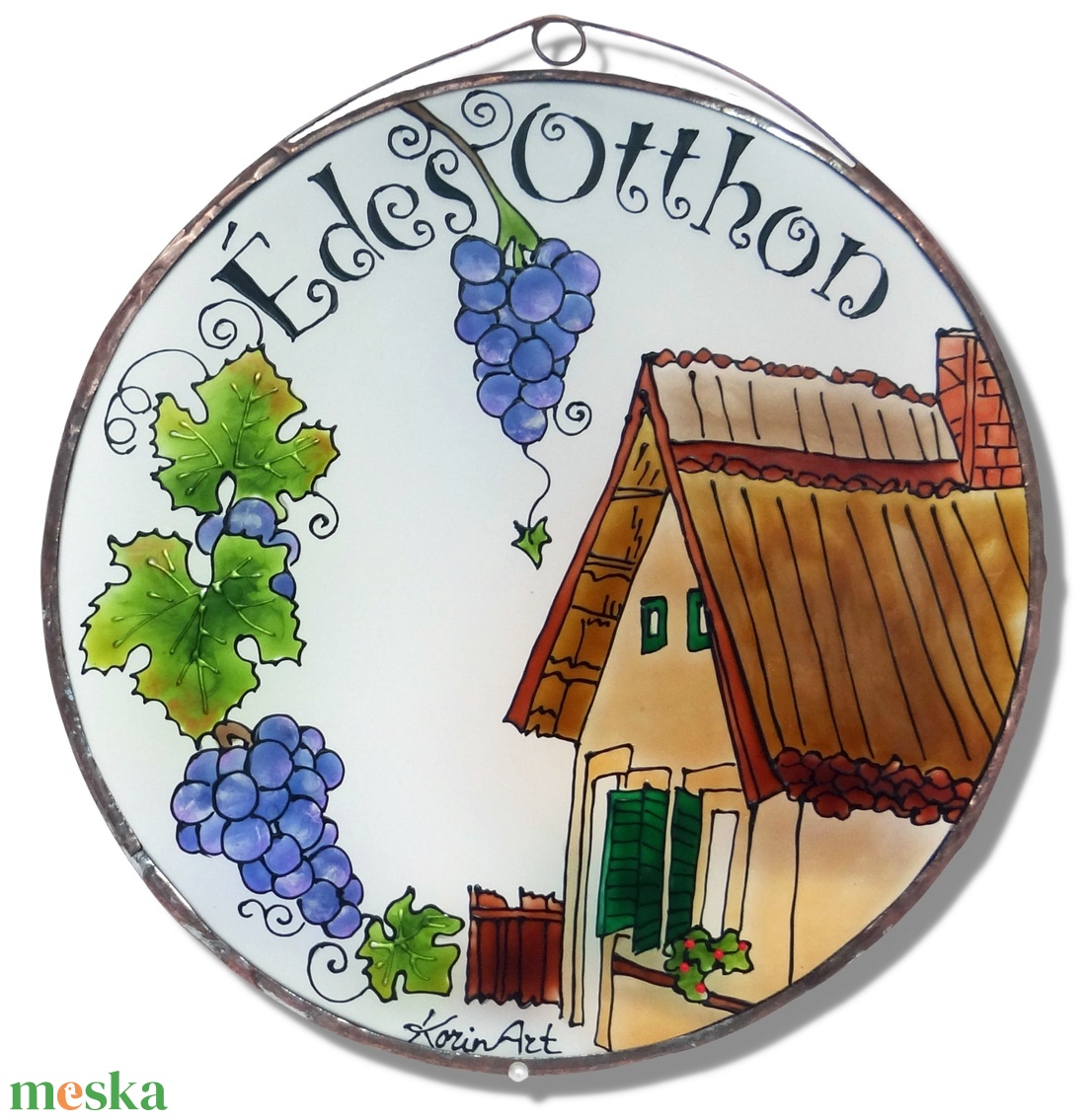 Édes otthon borkedvelőknek - Üvegkép - otthon & életmód - dekoráció - kép & falikép - üvegkép - Meska.hu