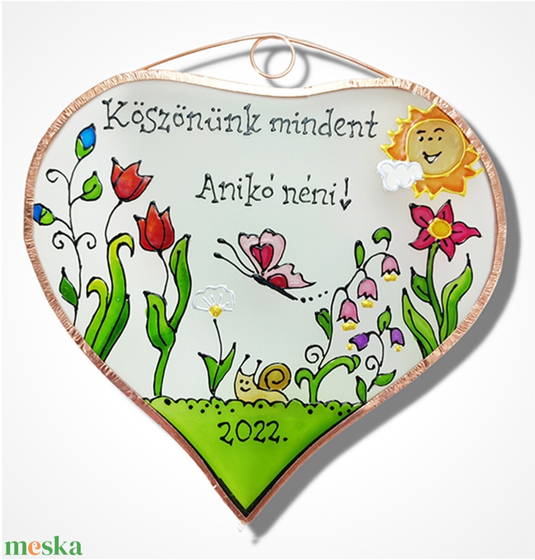 Köszönök mindent! - Lepkés, virágos - Üveg, Üvegkép - művészet - festmény - üvegfestmény - Meska.hu Köszönök mindent! - Lepkés, virágos - Üveg, Üvegkép - művészet - festmény - üvegfestmény - Meska.hu