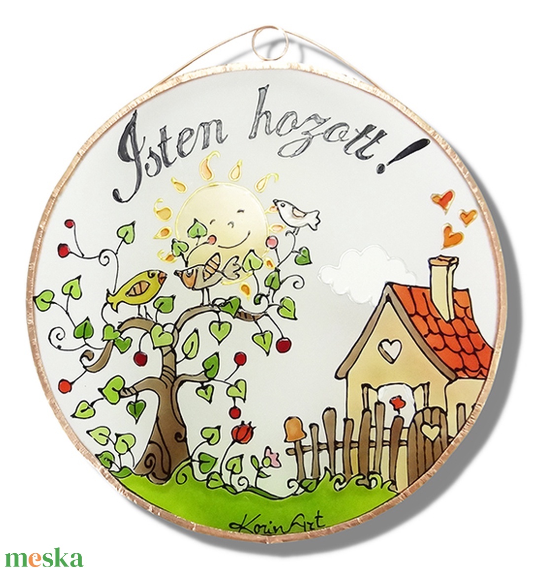 Faluvégén - istenhozott - Üvegkép - otthon & életmód - dekoráció - kép & falikép - üvegkép - Meska.hu