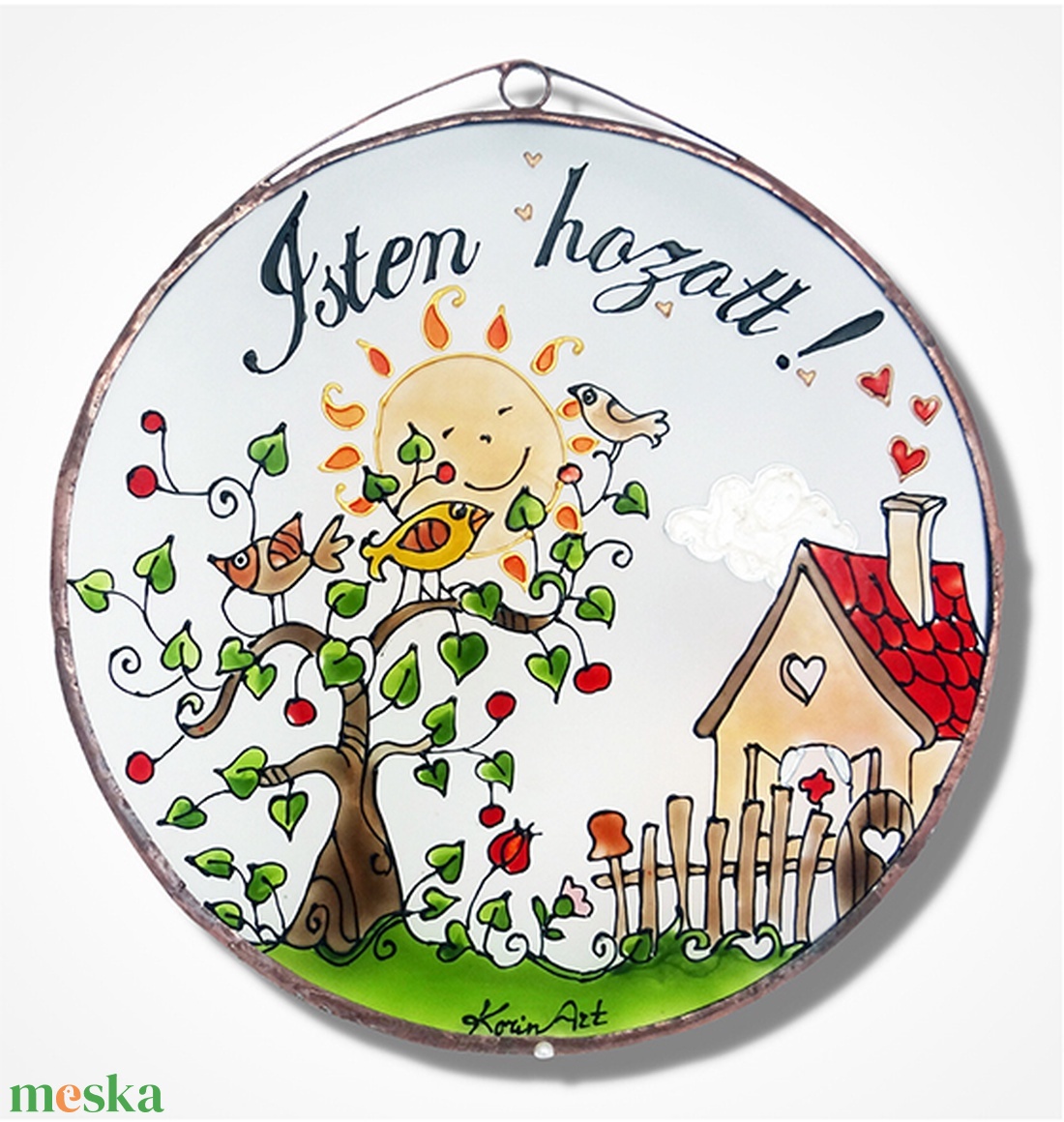 Faluvégén - istenhozott - Üvegkép - otthon & életmód - dekoráció - kép & falikép - üvegkép - Meska.hu