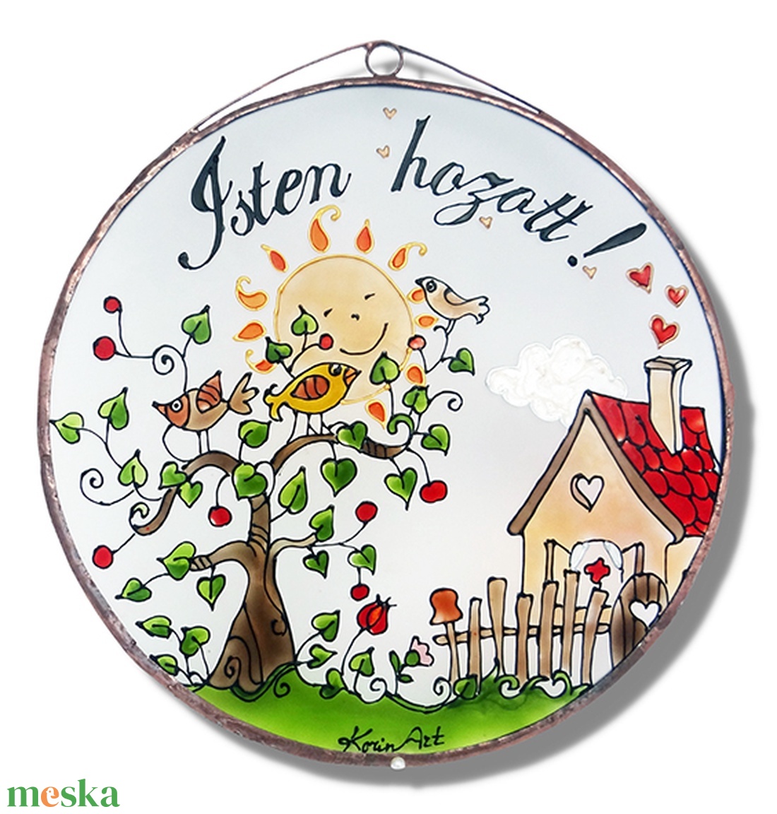 Faluvégén - istenhozott - Üvegkép - otthon & életmód - dekoráció - kép & falikép - üvegkép - Meska.hu