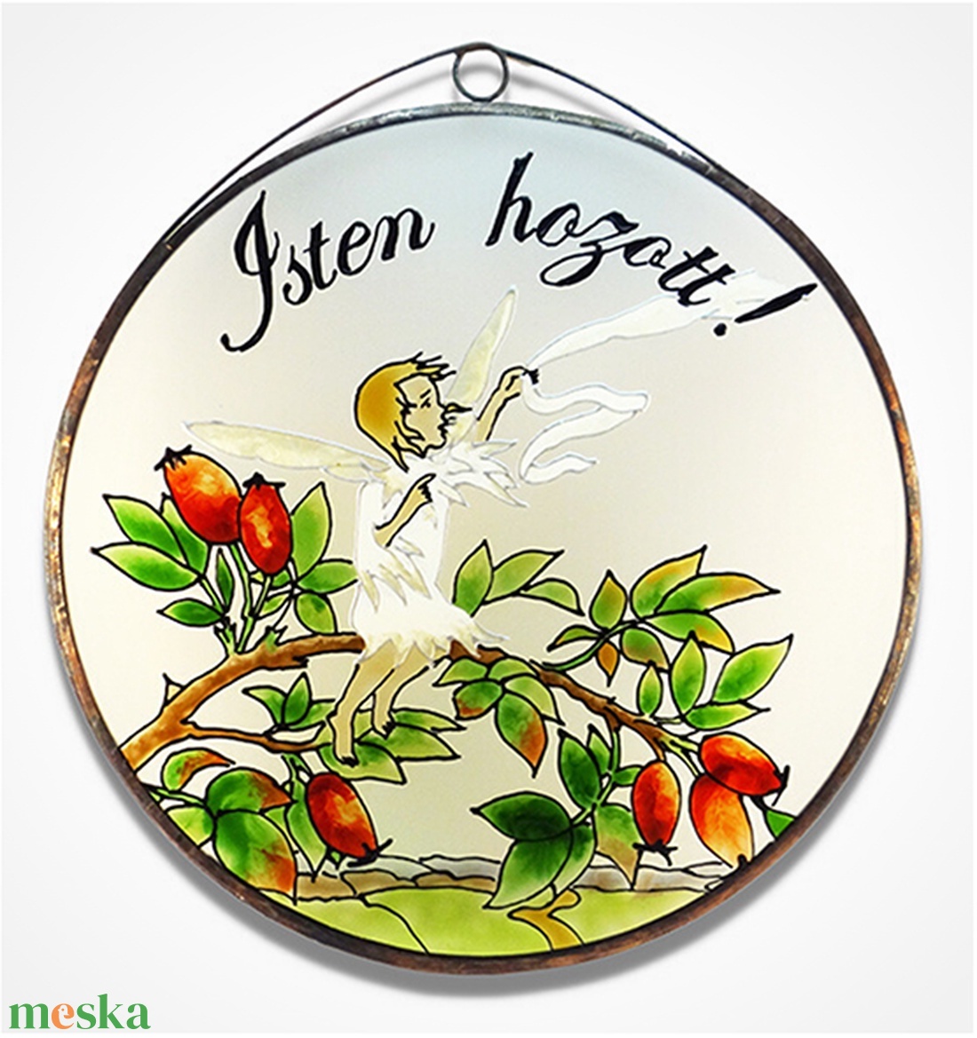 Csipkebogyó tündér - Isten hozott - Üvegkép - otthon & életmód - dekoráció - ajtó- és ablak dekoráció - ajtódísz & kopogtató - Meska.hu Csipkebogyó tündér - Isten hozott - Üvegkép - otthon & életmód - dekoráció - ajtó- és ablak dekoráció - ajtódísz & kopogtató - Meska.hu