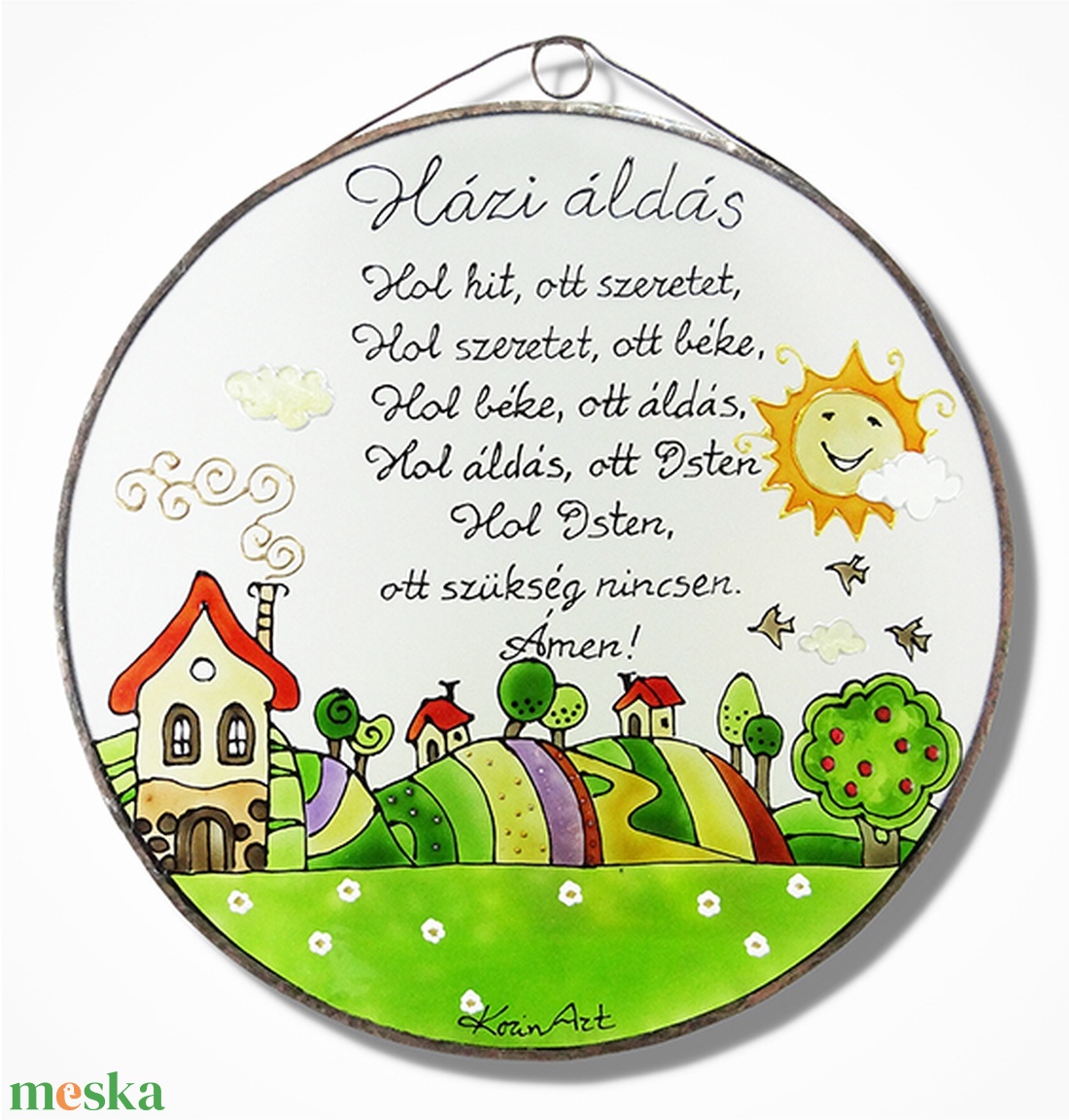 Dimbes-dombos Házi áldás - Üveg, Üvegkép - otthon & életmód - vallás - házi áldás - Meska.hu Dimbes-dombos Házi áldás - Üveg, Üvegkép - otthon & életmód - vallás - házi áldás - Meska.hu