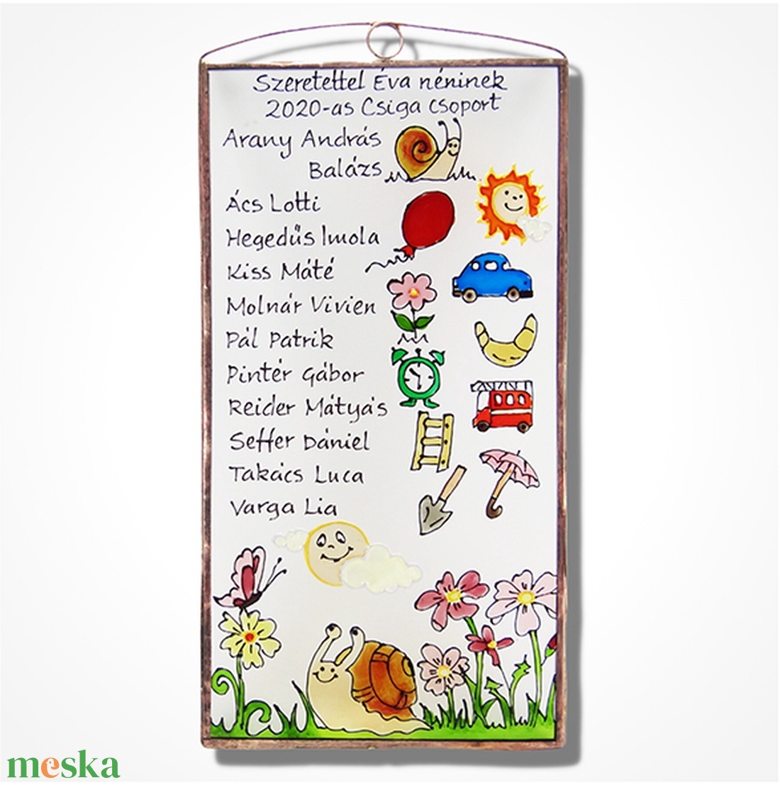 Ballagási ajándék óvónéninek vagy dadusnéninek - otthon & életmód - dekoráció - fali és függő dekoráció - falra akasztható dekor - Meska.hu