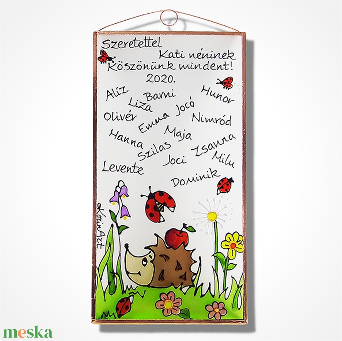 Ballagási ajándék óvónéninek vagy dadusnéninek - otthon & életmód - dekoráció - fali és függő dekoráció - falra akasztható dekor - Meska.hu