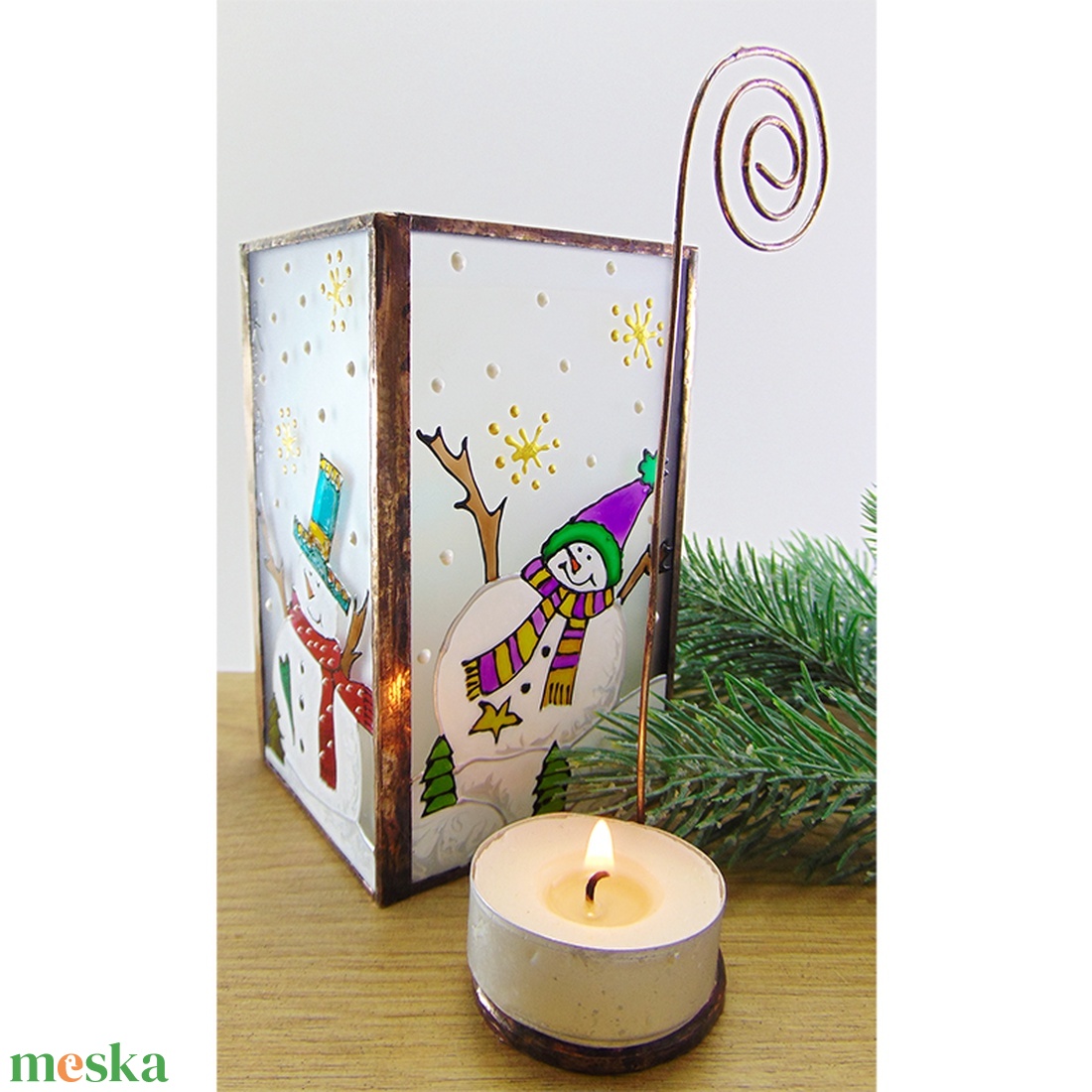 Hóemberek - mécsestartó vagy ceruzatartó - otthon & életmód - gyertya, illat, aroma - mécses és mécsestartó - Meska.hu