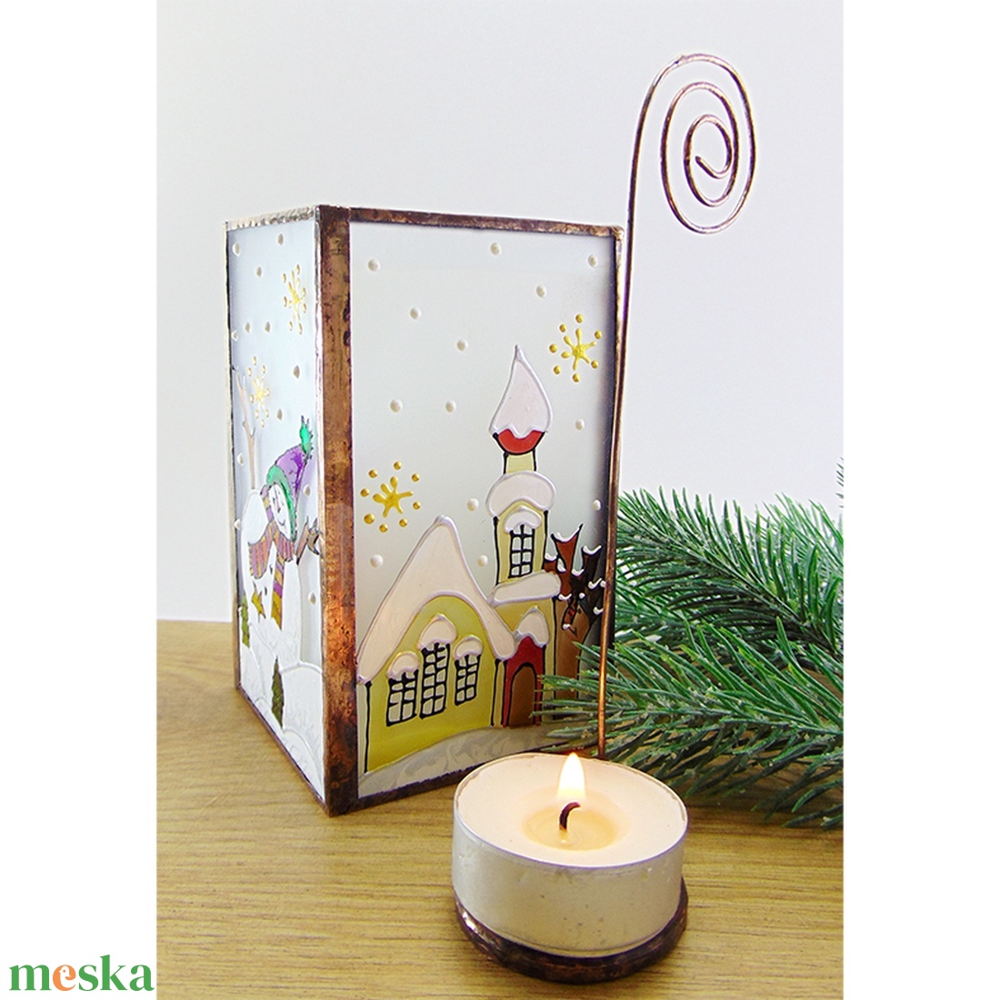 Hóemberek - mécsestartó vagy ceruzatartó - otthon & életmód - gyertya, illat, aroma - mécses és mécsestartó - Meska.hu