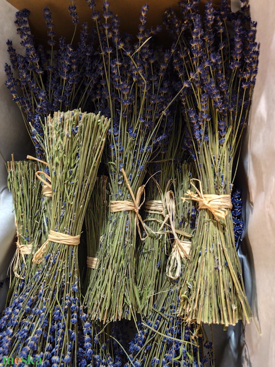 Levendula csokor, szárazvirág csokor - otthon & életmód - dekoráció - virágdísz és tartó - csokor & virágdísz - Meska.hu
