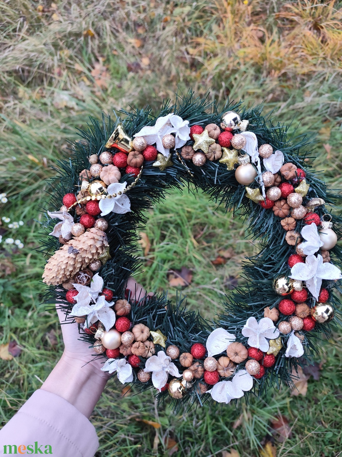 Téli kopogtató,karácsonyi asztal dísz  - karácsony - adventi díszek - adventi asztaldísz - Meska.hu Téli kopogtató,karácsonyi asztal dísz  - karácsony - adventi díszek - adventi asztaldísz - Meska.hu