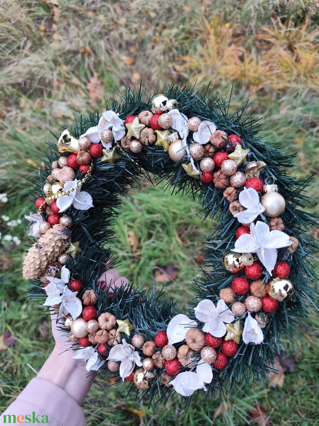 Téli kopogtató,karácsonyi asztal dísz  - karácsony - adventi díszek - adventi asztaldísz - Meska.hu Téli kopogtató,karácsonyi asztal dísz  - karácsony - adventi díszek - adventi asztaldísz - Meska.hu