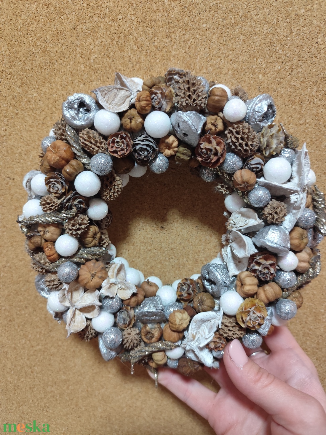 Karácsonyi kopogtató, adventi ajtódísz - karácsony - adventi díszek - adventi ajtódísz - Meska.hu