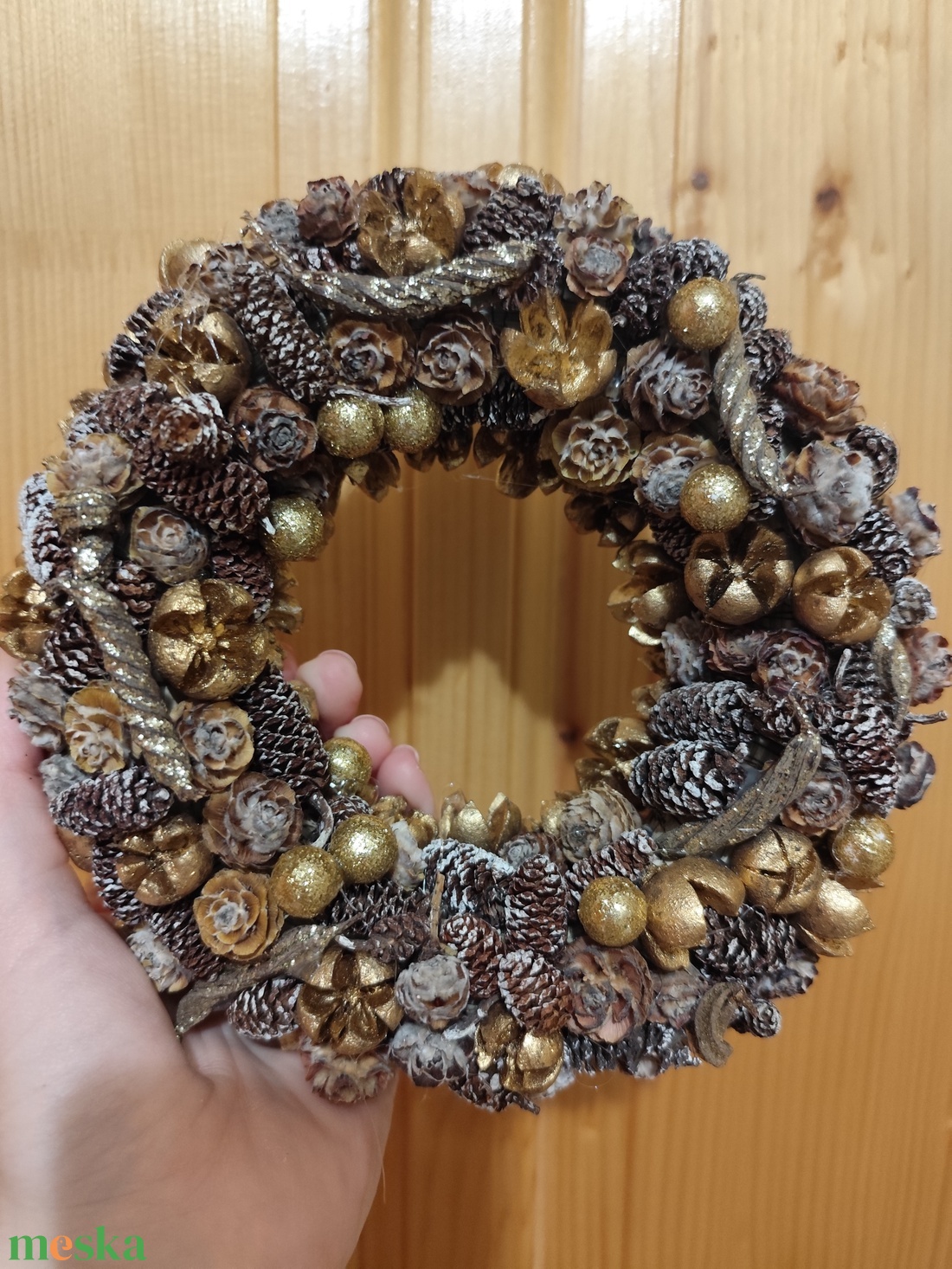 Karácsonyi kopogtató, adventi ajtódísz - karácsony - adventi díszek - adventi ajtódísz - Meska.hu