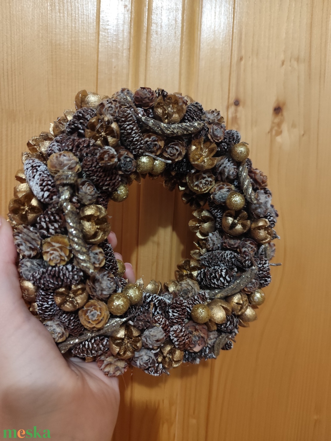 Karácsonyi kopogtató, adventi ajtódísz - karácsony - adventi díszek - adventi ajtódísz - Meska.hu