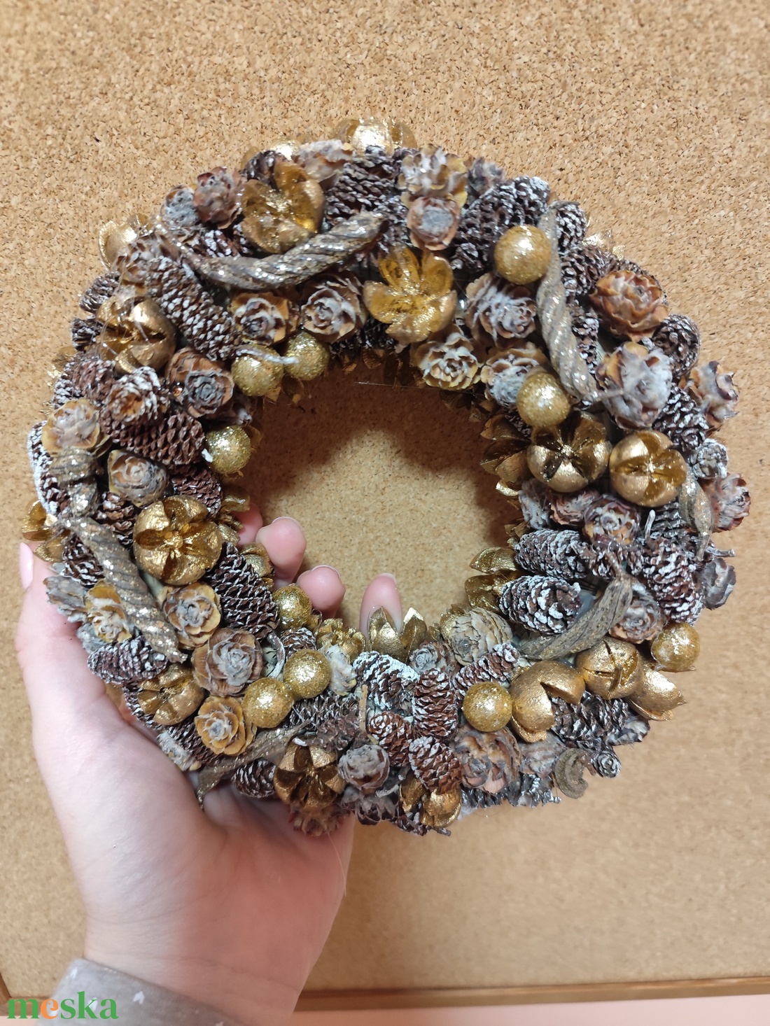 Karácsonyi kopogtató, adventi ajtódísz - karácsony - adventi díszek - adventi ajtódísz - Meska.hu