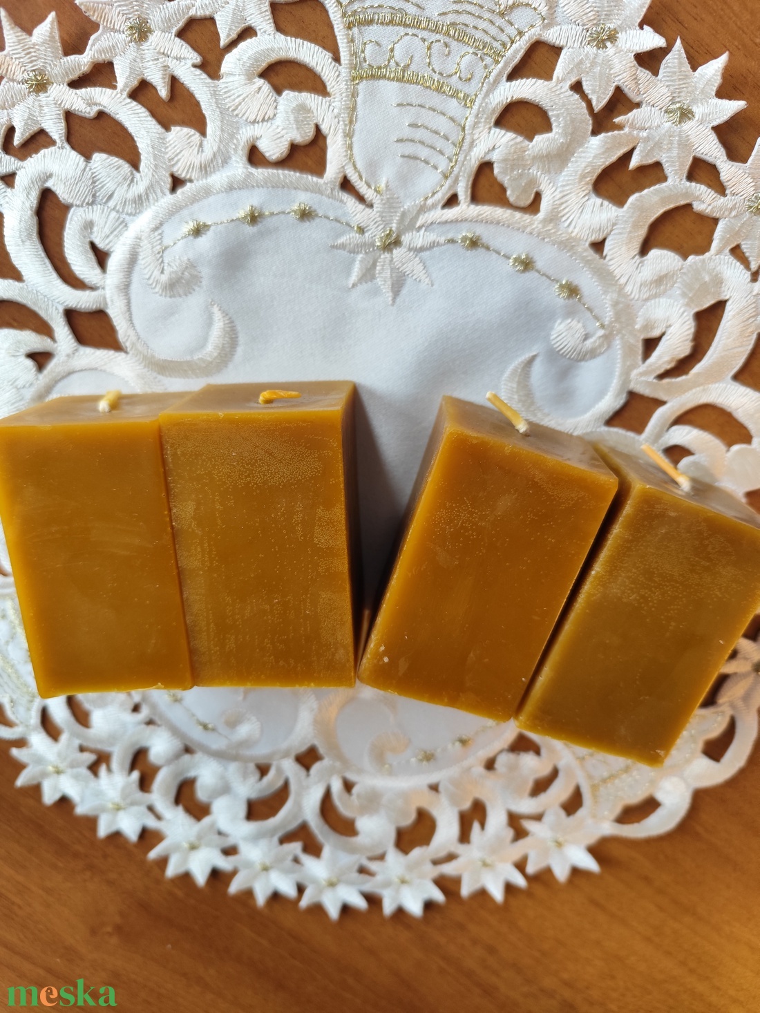 Méhviasz gyertya, adventi gyertya - karácsony - adventi díszek - adventi gyertyadíszek és koszorúdíszek - Meska.hu