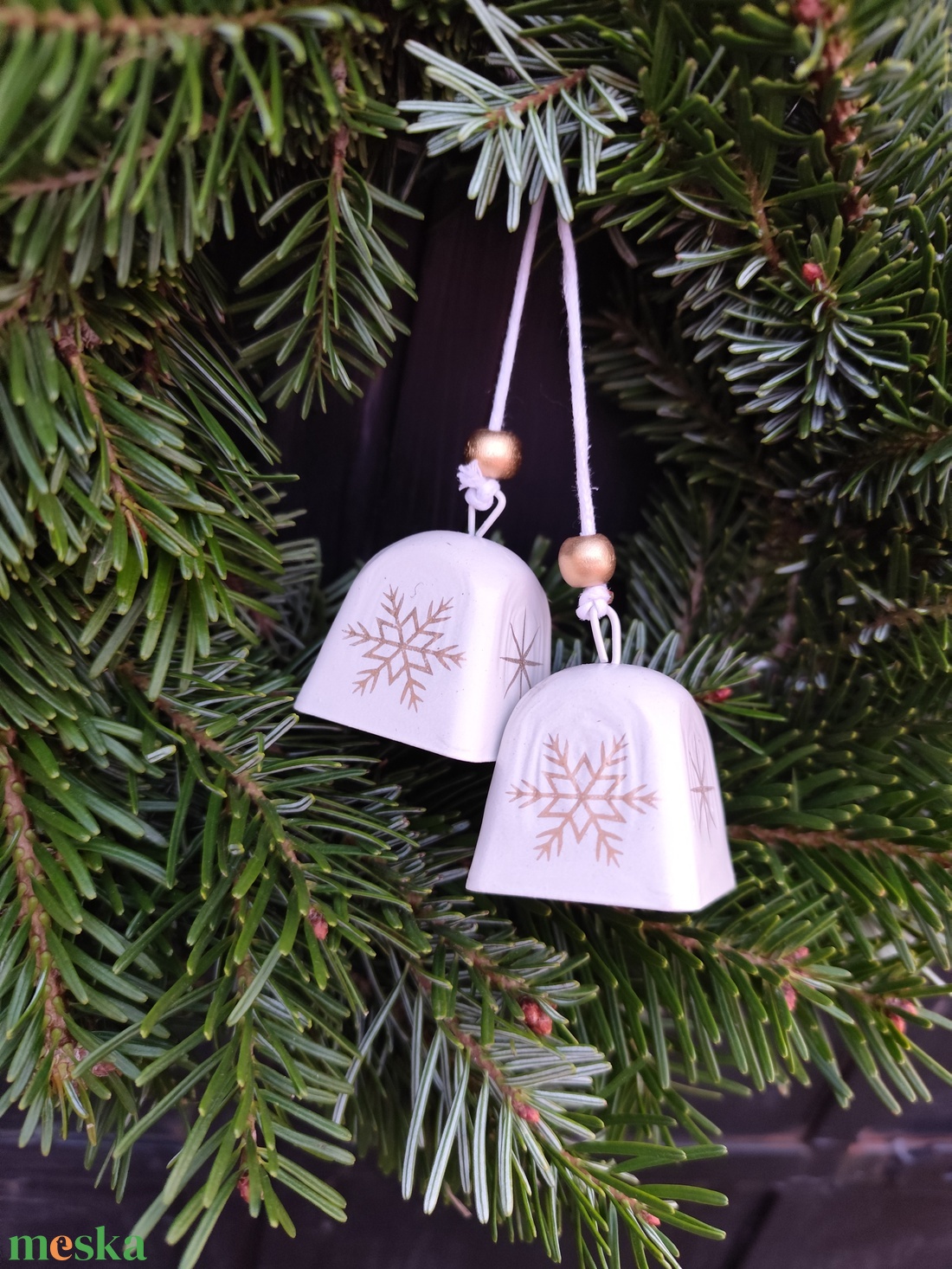 Téli kopogtató,karácsonyi koszorú  - karácsony - adventi díszek - adventi ajtódísz - Meska.hu