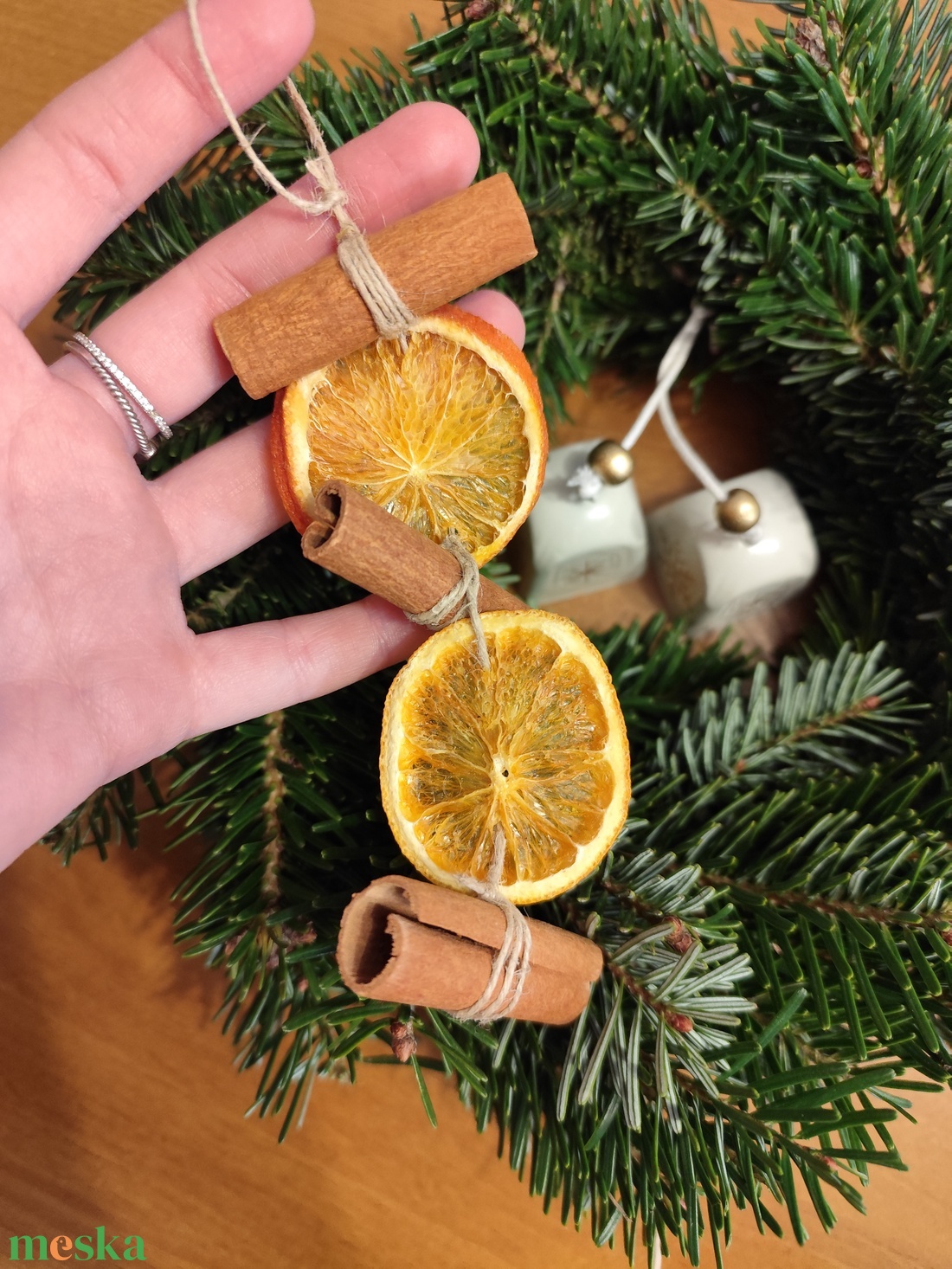 Narancs - fahéj karácsonyi dísz  - karácsony - karácsonyi lakásdekoráció - karácsonyfadíszek - Meska.hu