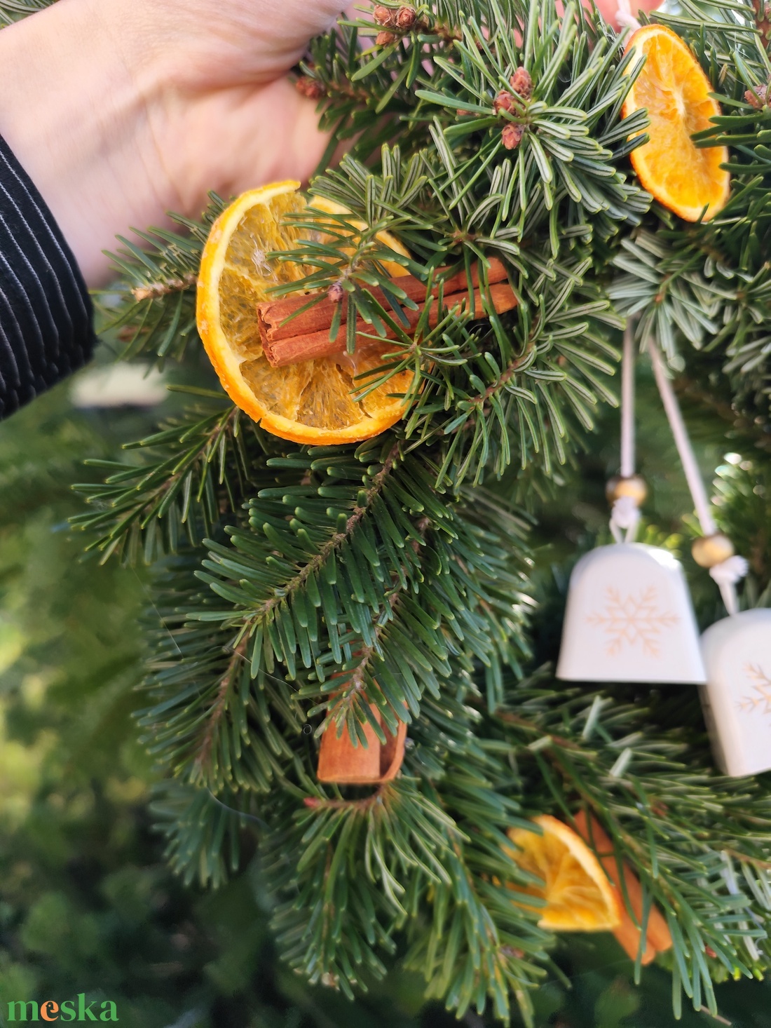 Karácsonyi fenyő koszorú ,adventi kopogtató.  - karácsony - adventi díszek - adventi ajtódísz - Meska.hu