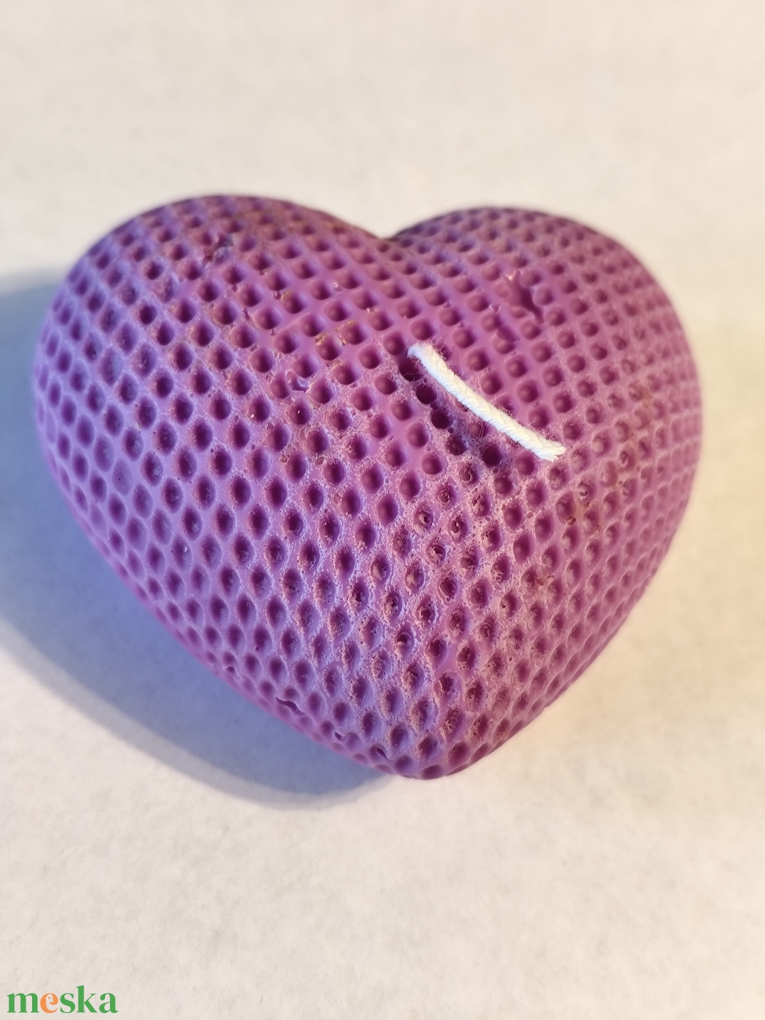 Levendula illatgyertya- szív, valentin nap - otthon & életmód - gyertya, illat, aroma - gyertya - Meska.hu