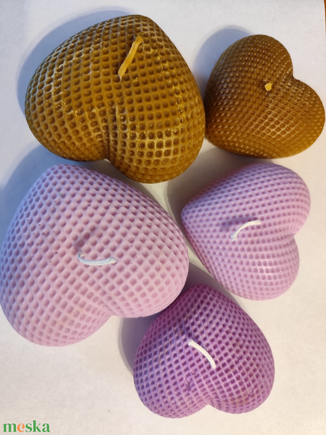 Levendula illatgyertya- szív, valentin nap - otthon & életmód - gyertya, illat, aroma - gyertya - Meska.hu