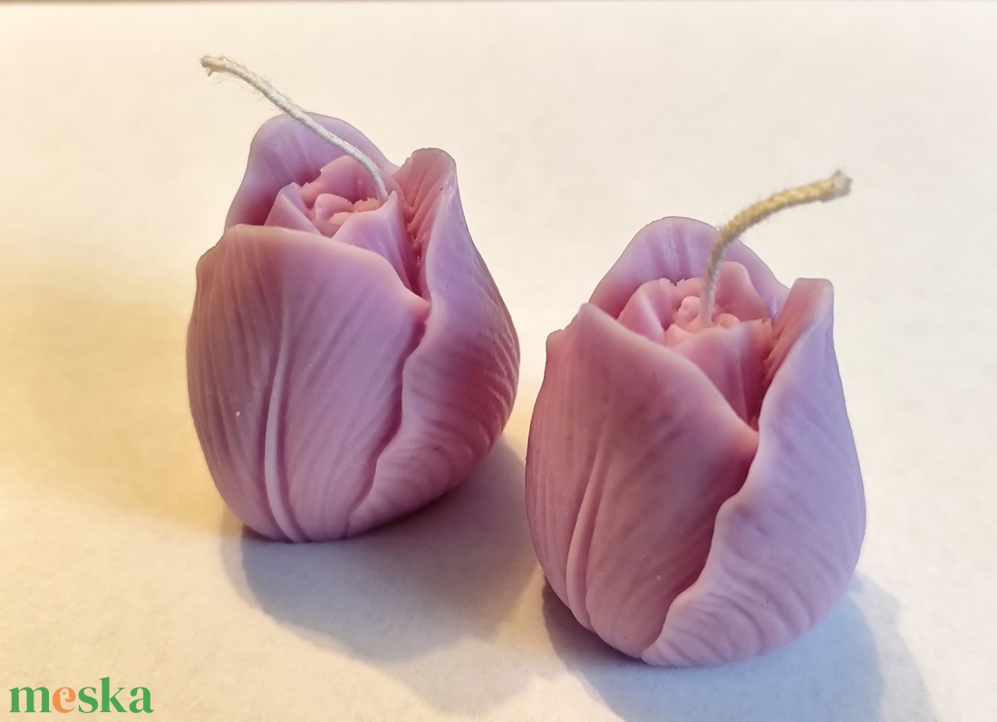 Tulipán gyertya  - otthon & életmód - gyertya, illat, aroma - gyertya - Meska.hu