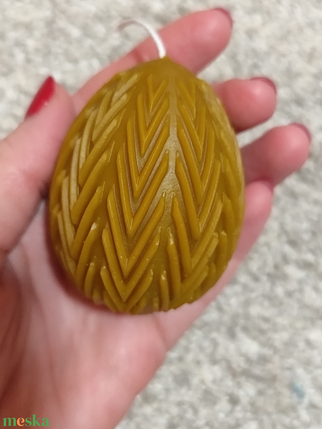 Tojás  gyertya , húsvét  - otthon & életmód - gyertya, illat, aroma - gyertya - Meska.hu