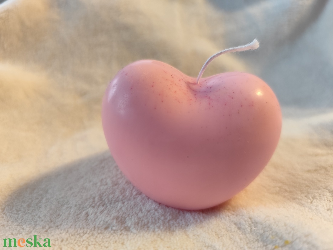 Szójaviasz gyertya  szív, valentin nap - otthon & életmód - gyertya, illat, aroma - gyertya - Meska.hu