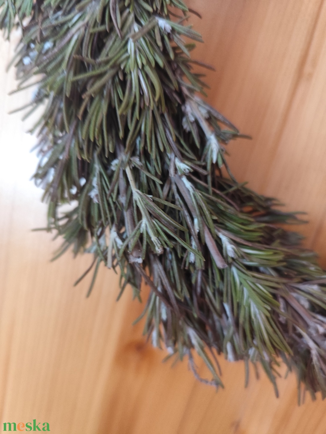 Rozmaring koszorú, szárazvirág kopogtató  - otthon & életmód - dekoráció - ajtó- és ablak dekoráció - ajtódísz & kopogtató - Meska.hu