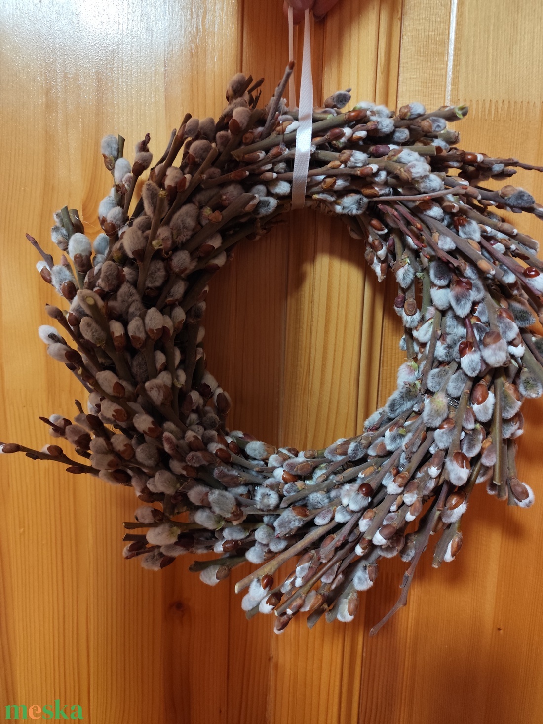 Barka koszorú, szárazvirág kopogtató  - otthon & életmód - dekoráció - ajtó- és ablak dekoráció - ajtódísz & kopogtató - Meska.hu