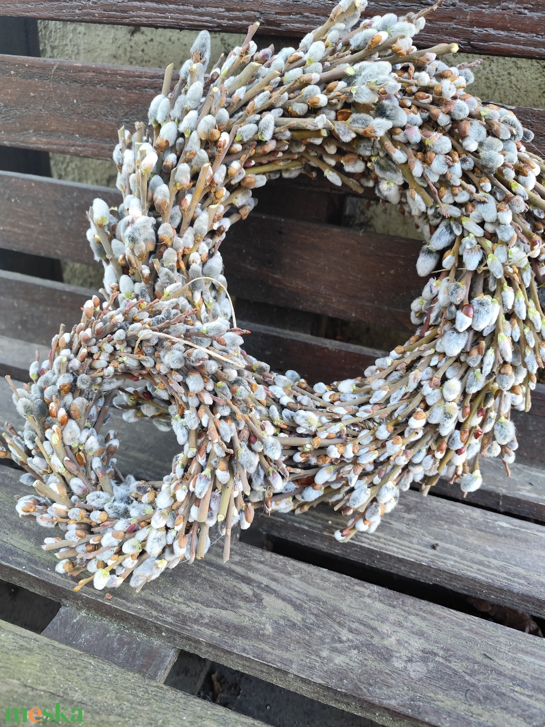 Barka koszorú, szárazvirág kopogtató  - otthon & életmód - dekoráció - ajtó- és ablak dekoráció - ajtódísz & kopogtató - Meska.hu