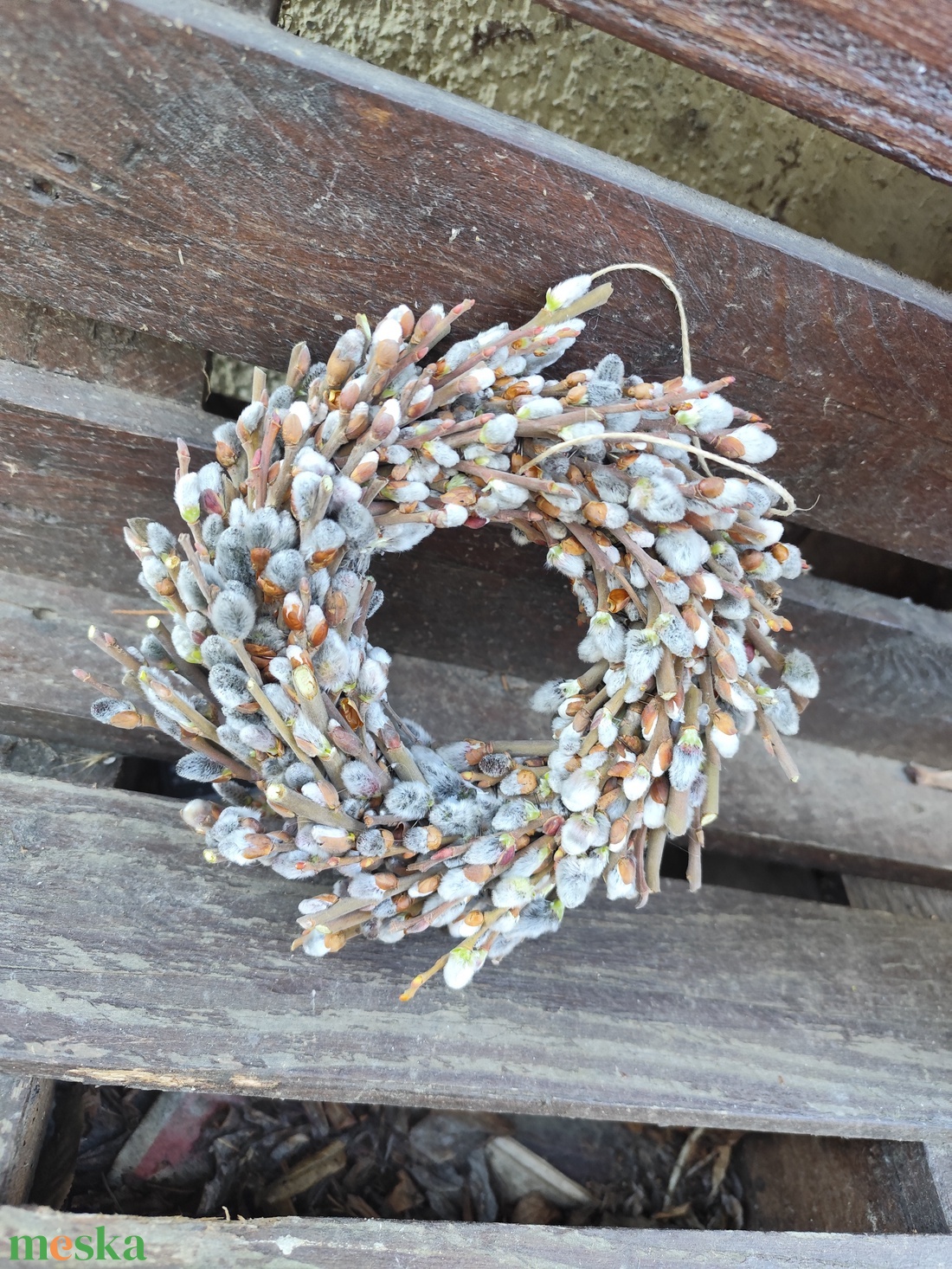 Barka koszorú, szárazvirág kopogtató  - otthon & életmód - dekoráció - ajtó- és ablak dekoráció - ajtódísz & kopogtató - Meska.hu