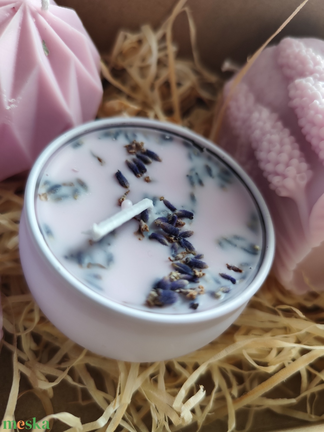 Levendula illatgyertya  - otthon & életmód - gyertya, illat, aroma - gyertya - Meska.hu