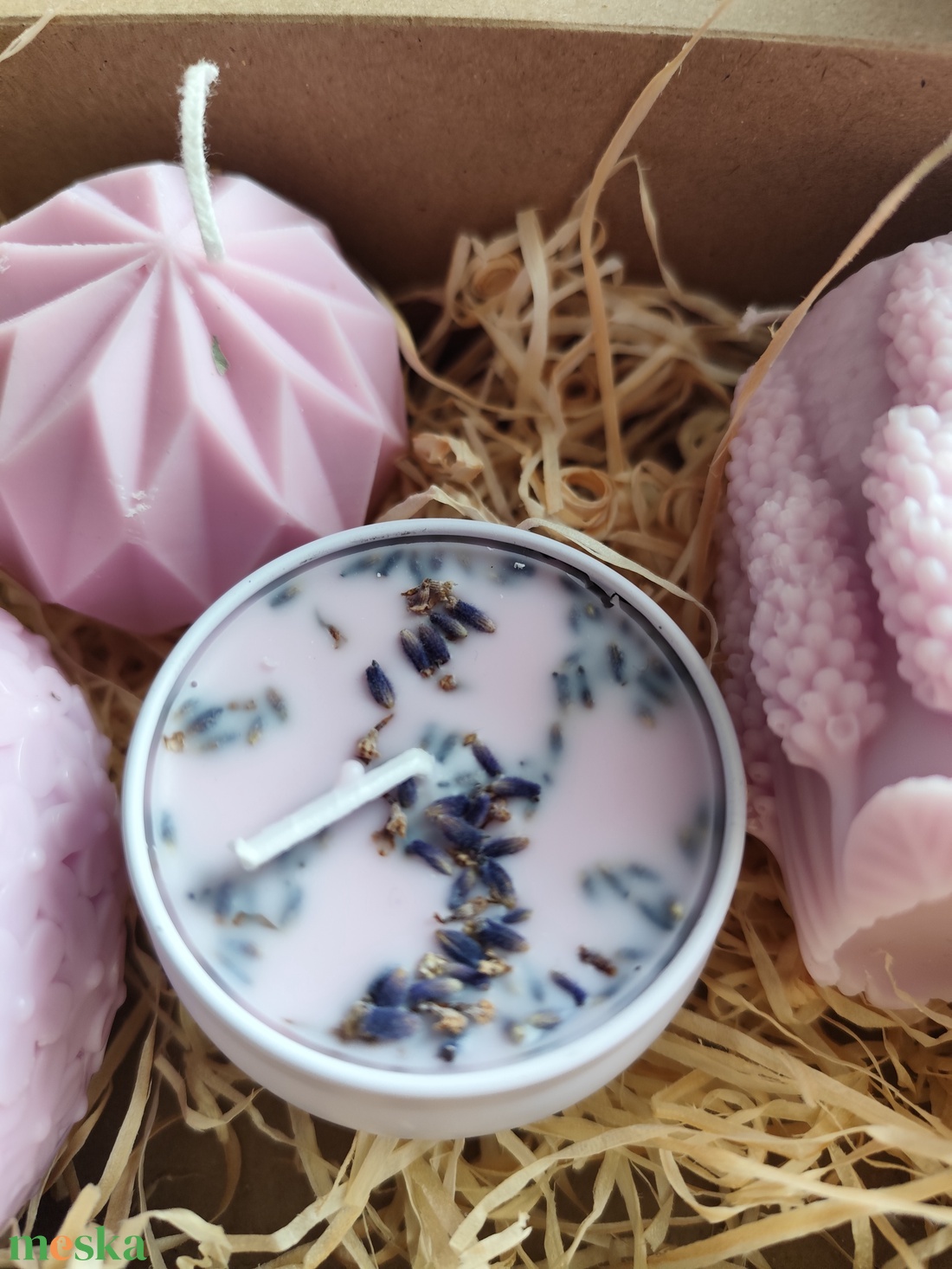 Levendula illatgyertya  - otthon & életmód - gyertya, illat, aroma - gyertya - Meska.hu