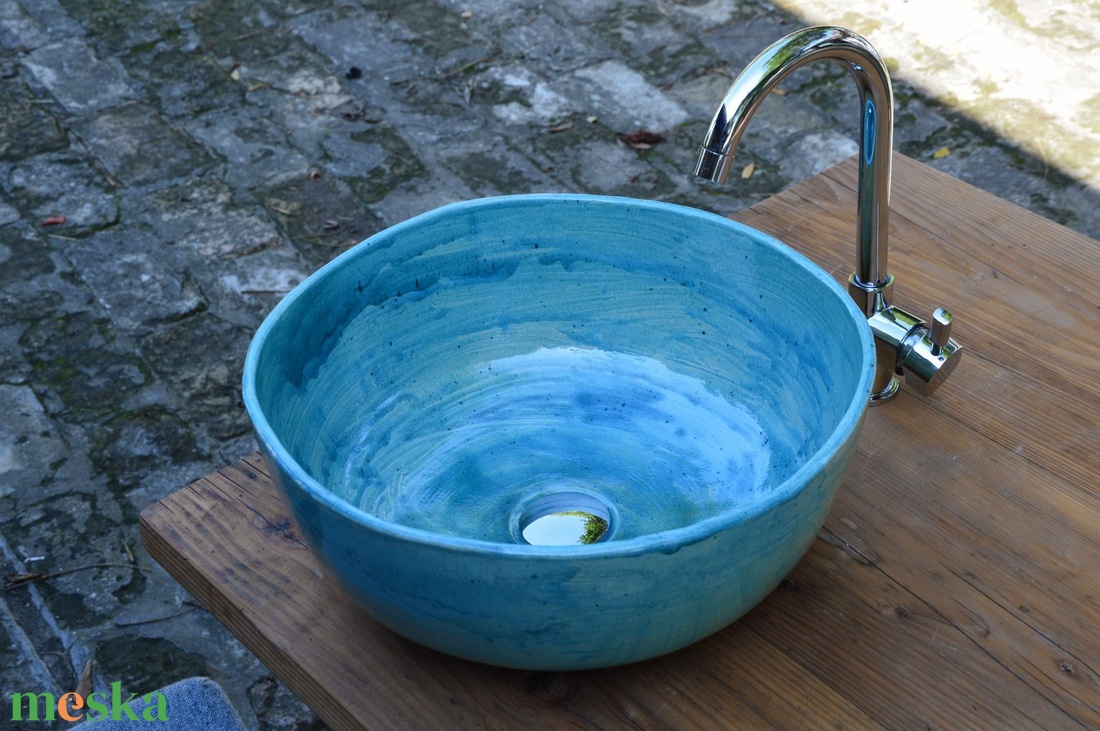 Kézműves kerámia mosdótál 42cm - otthon & életmód - fürdőszoba - mosdótál - Meska.hu Kézműves kerámia mosdótál 42cm - otthon & életmód - fürdőszoba - mosdótál - Meska.hu