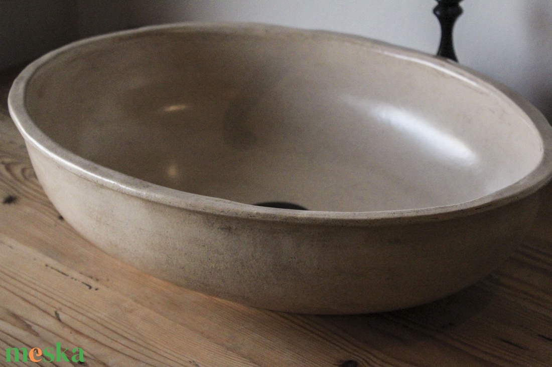 Rusztikus kerámia mosdótál - otthon & életmód - fürdőszoba - mosdótál - Meska.hu
