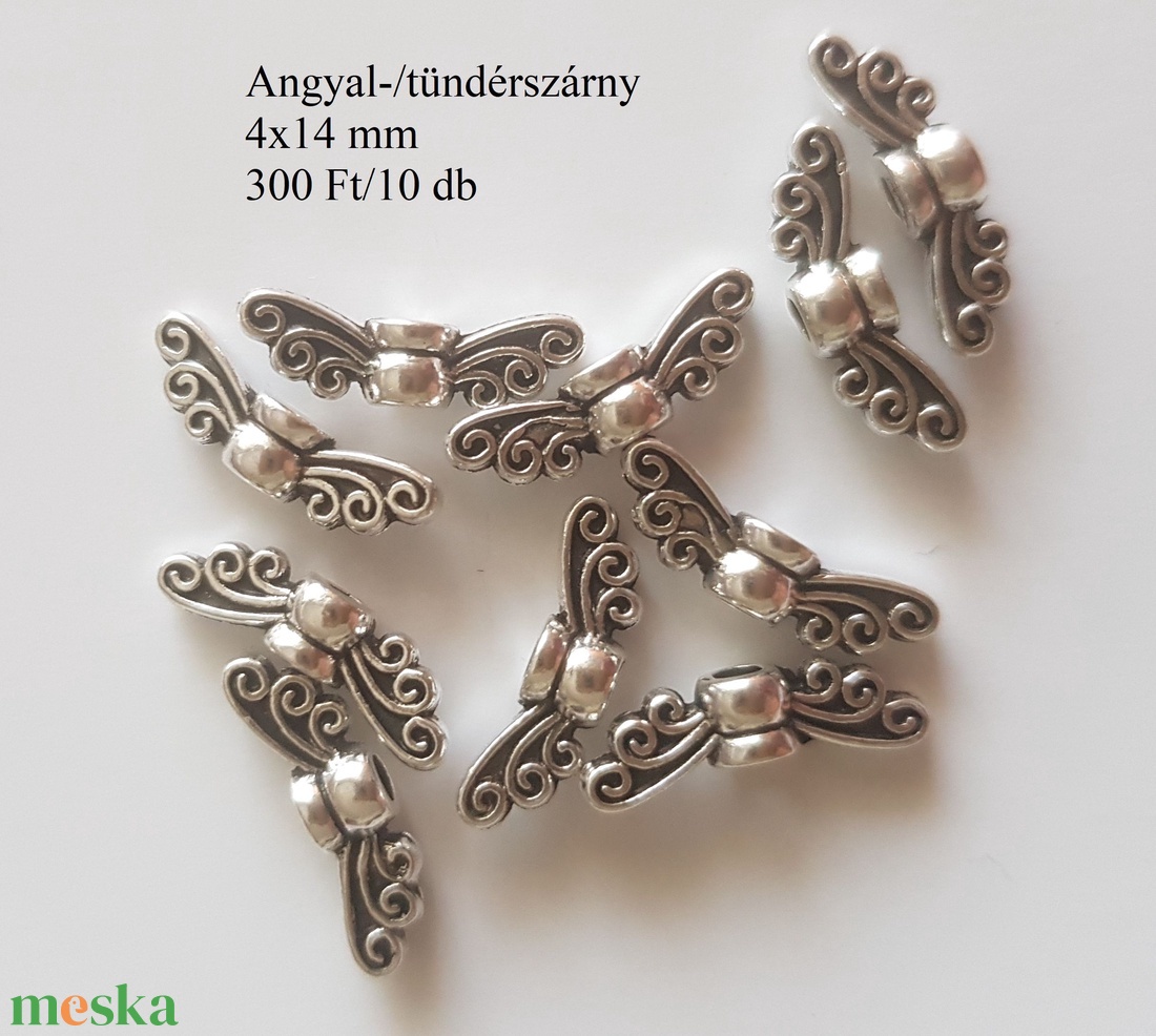 Angyalszárny, tündérszárny - kellékek & szerszámok - gyöngyfűzés kellékek - fém köztesek - Meska.hu Angyalszárny, tündérszárny - kellékek & szerszámok - gyöngyfűzés kellékek - fém köztesek - Meska.hu