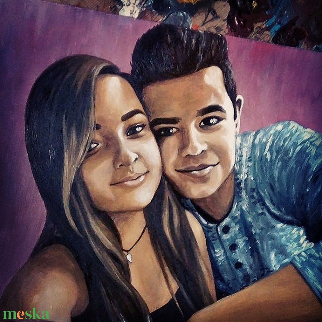 Portré készítés olajfestékkel - művészet - festmény - olajfestmény - Meska.hu