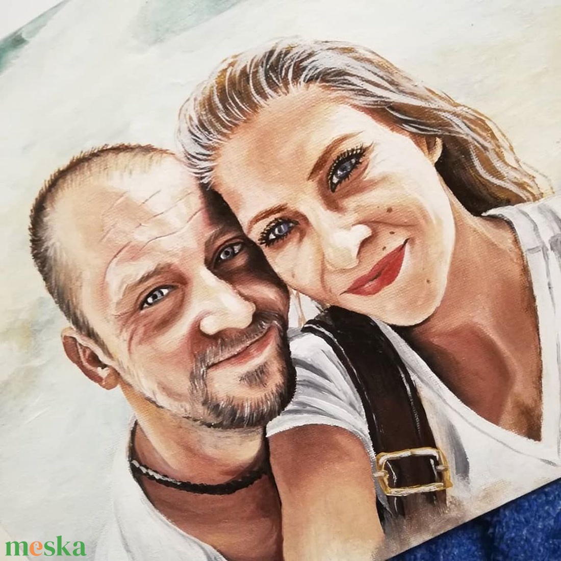 Portré készítés olajfestékkel - művészet - festmény - olajfestmény - Meska.hu