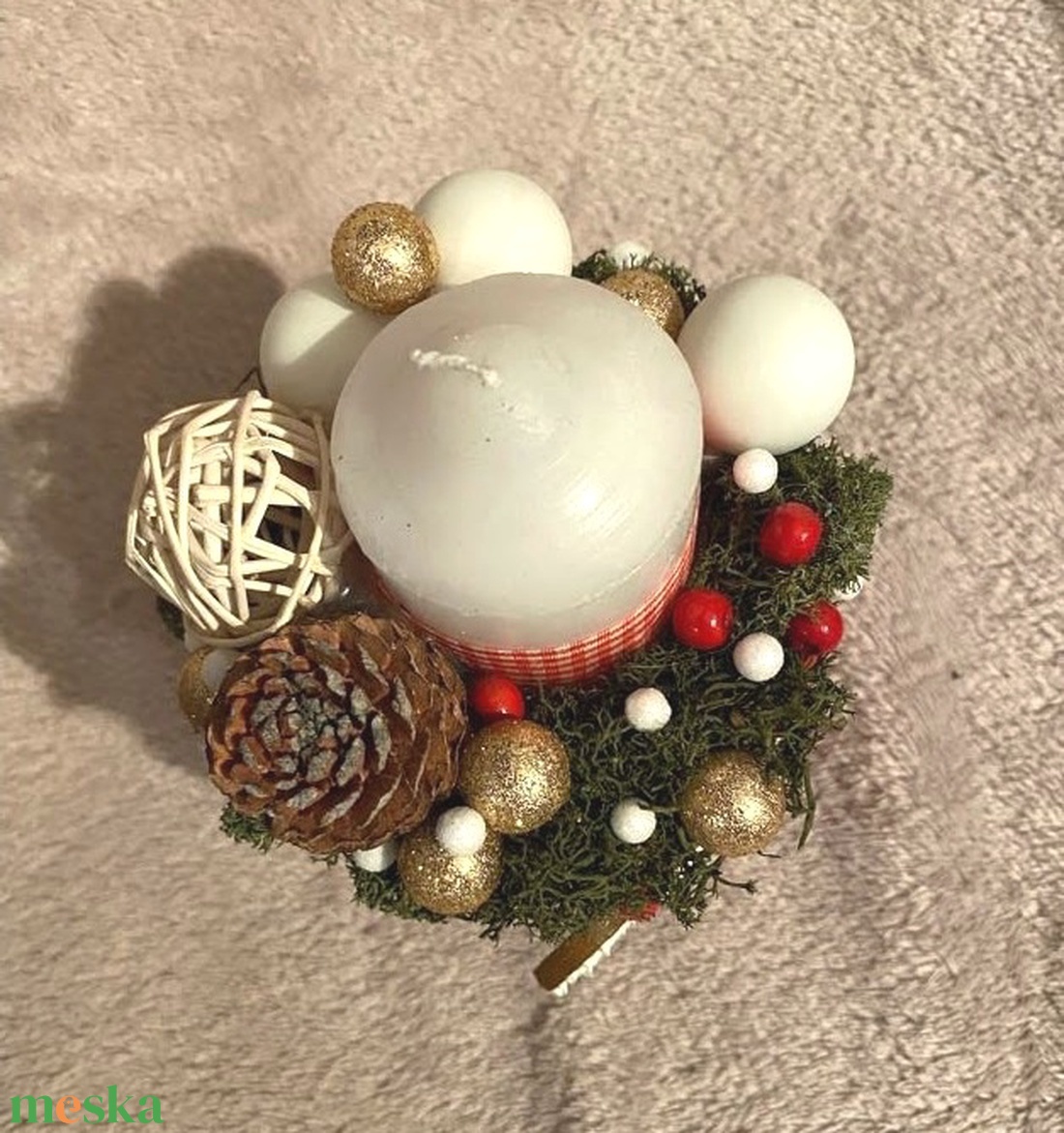 Mézeskalácsos adventi asztaldísz - karácsony - adventi díszek - adventi asztaldísz - Meska.hu