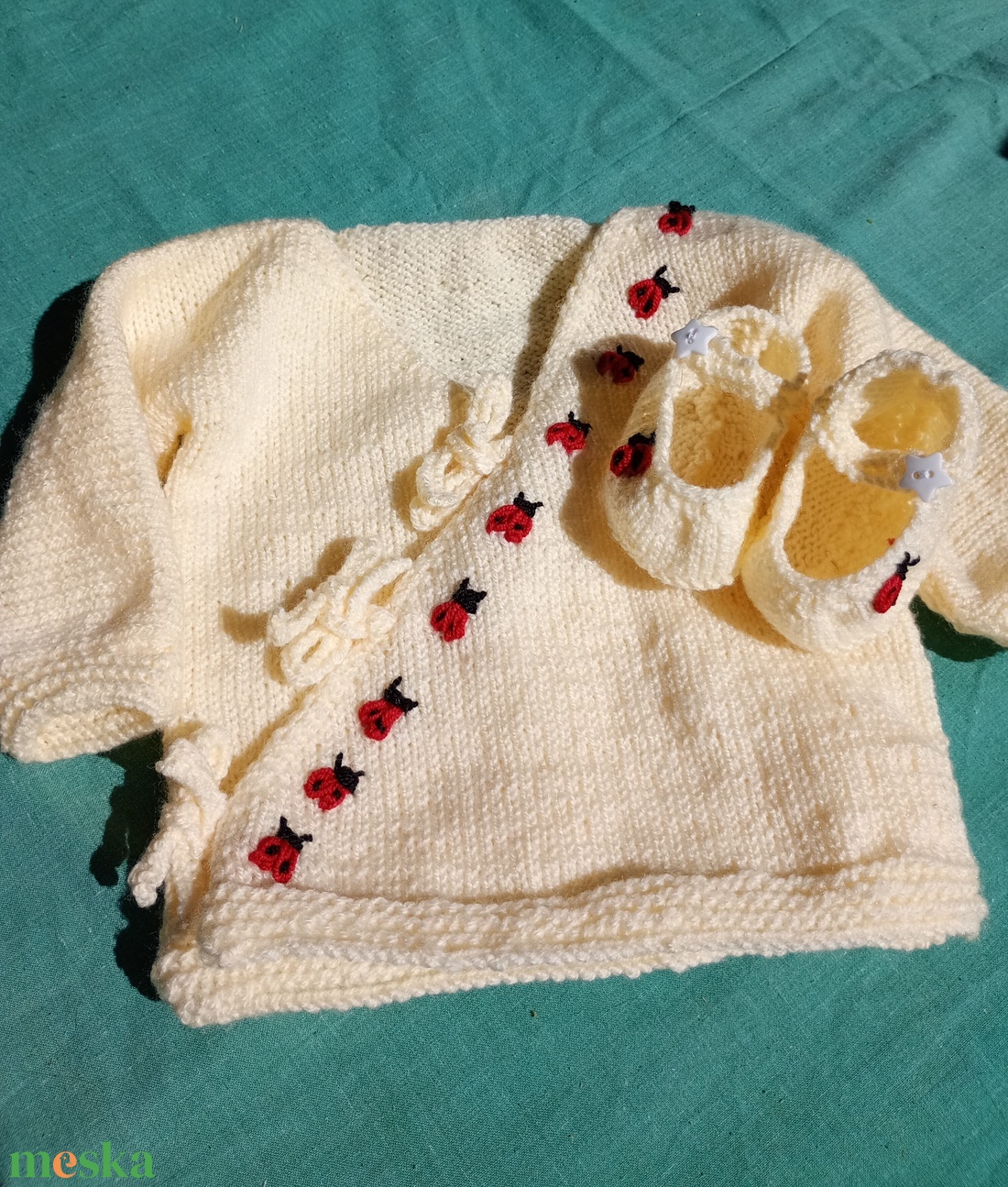 Rékli újszülött kabátka újszülött cipelnő tt - baba - mama - babaruházat - baba pulóver - Meska.hu