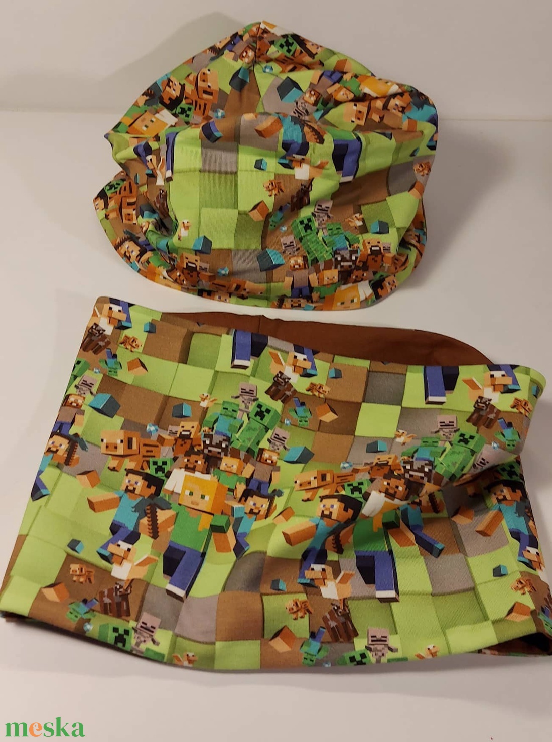 Sapka-csősál szett. Minecraft. - ruha & divat - sál, sapka, kendő - sapka & sál szett - Meska.hu Sapka-csősál szett. Minecraft. - ruha & divat - sál, sapka, kendő - sapka & sál szett - Meska.hu