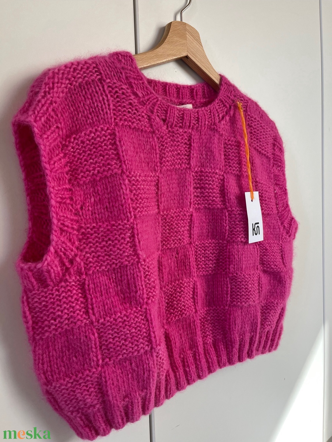 AIRY VEST - kötött alpaka mellény - ruha & divat - női ruha - mellény - Meska.hu