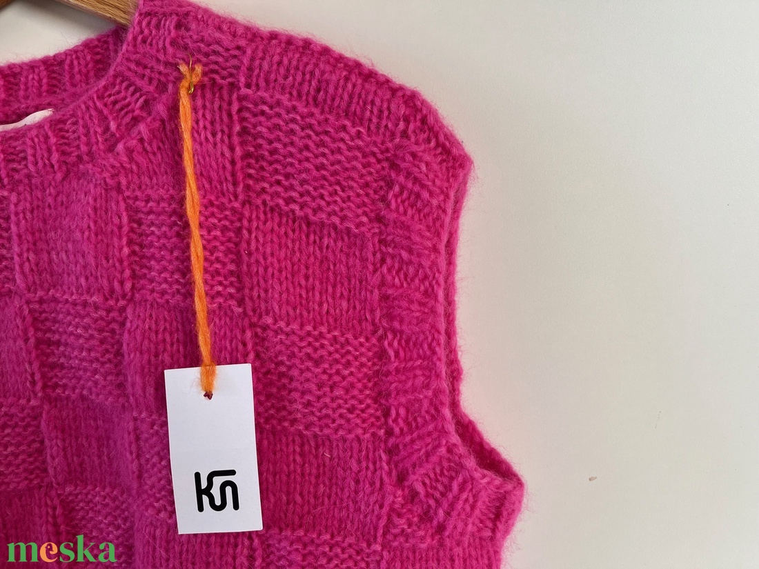 AIRY VEST - kötött alpaka mellény - ruha & divat - női ruha - mellény - Meska.hu