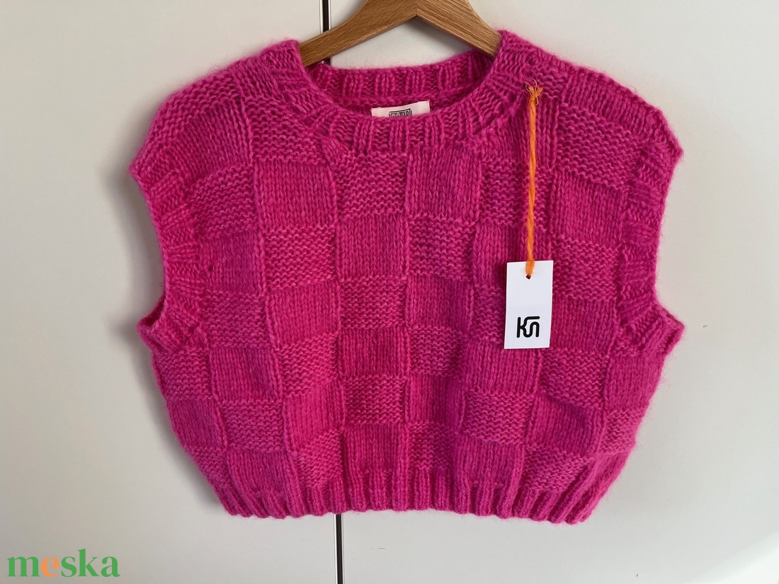 AIRY VEST - kötött alpaka mellény - ruha & divat - női ruha - mellény - Meska.hu