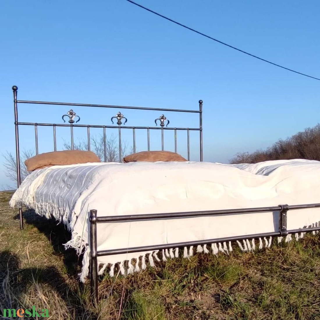 Kovácsoltvas ágy - otthon & életmód - bútor - ágy - ágykeretek - Meska.hu