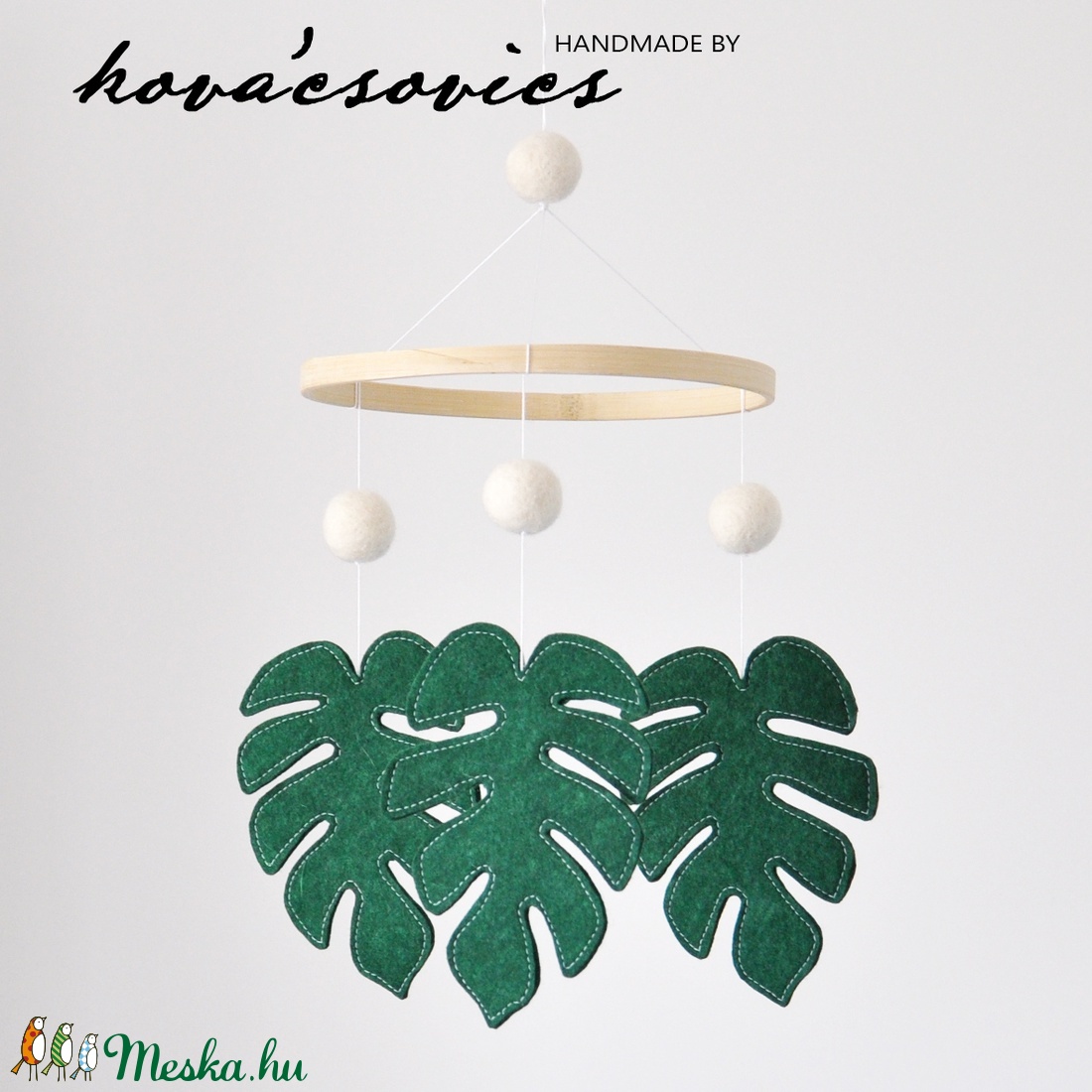 Monstera/ Könnyezőpálma kiságyforgó/Babaforgó - Fehér(krém)/zöld - - Meska.hu Monstera/ Könnyezőpálma kiságyforgó/Babaforgó - Fehér(krém)/zöld - - Meska.hu