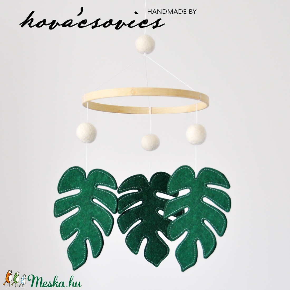 Monstera/ Könnyezőpálma kiságyforgó/Babaforgó - Fehér(krém)/zöld - - Meska.hu Monstera/ Könnyezőpálma kiságyforgó/Babaforgó - Fehér(krém)/zöld - - Meska.hu