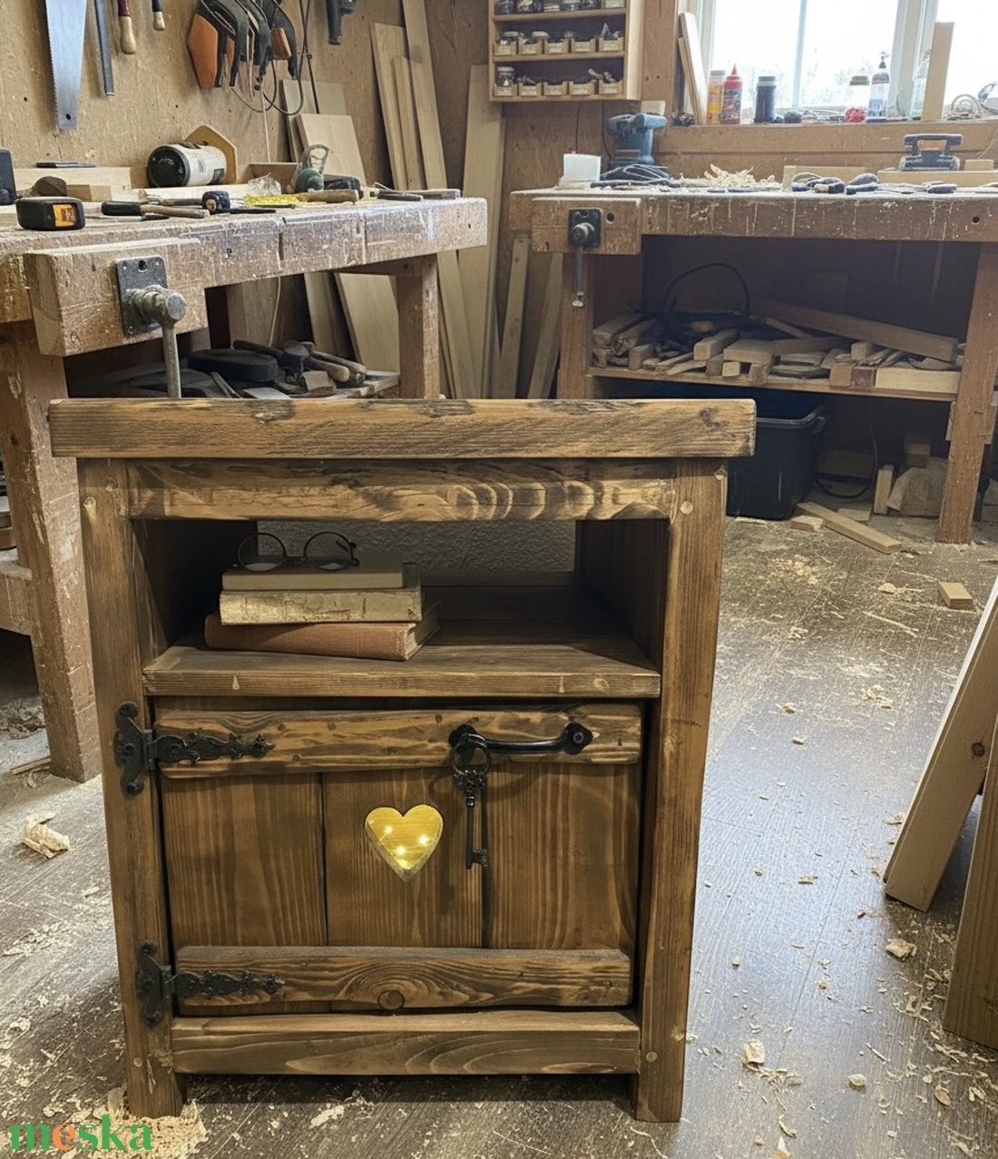 Rusztikus éjjeli szekrény - szívből - fából . - otthon & életmód - bútor - szekrény - Meska.hu Rusztikus éjjeli szekrény - szívből - fából . - otthon & életmód - bútor - szekrény - Meska.hu