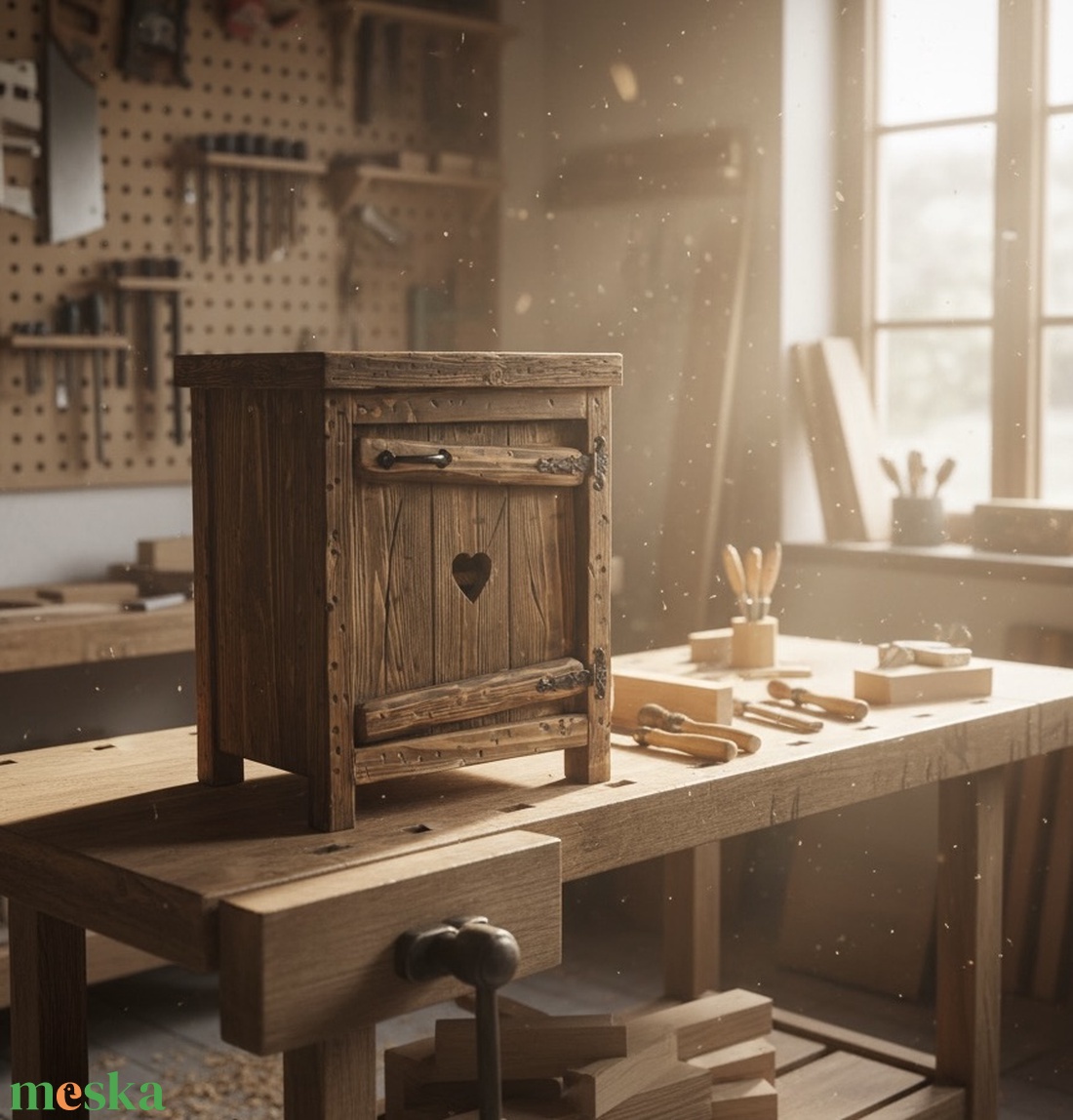 Rusztikus éjjeli szekrény - szívből - fából . - otthon & életmód - bútor - szekrény - Meska.hu Rusztikus éjjeli szekrény - szívből - fából . - otthon & életmód - bútor - szekrény - Meska.hu